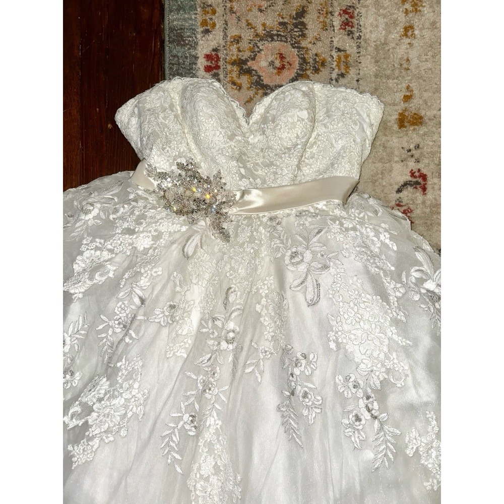 Wedding Dress Allure Romance Style 3609 - Size 14  Excellent Condition - Picture 2 of 14